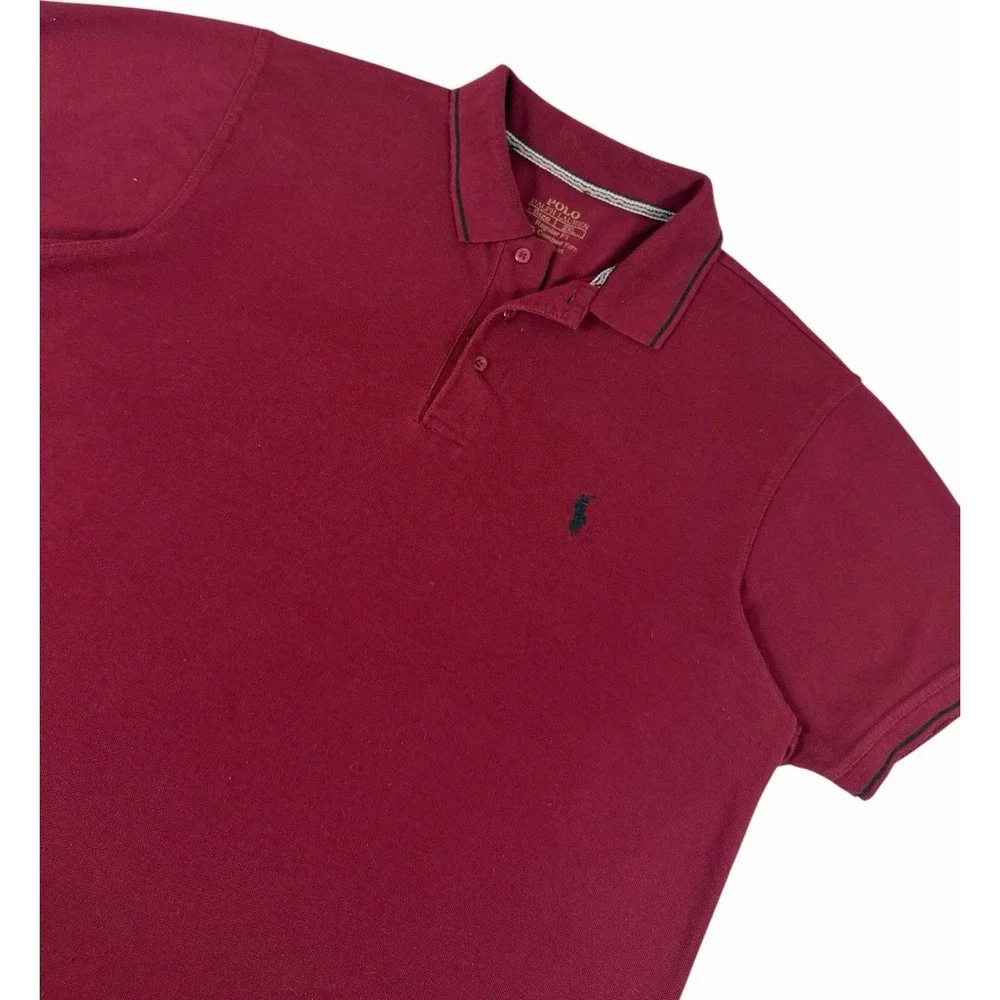 Polo Ralph Lauren Regular Fit Polo Shirt Burgundy Men's 2XL